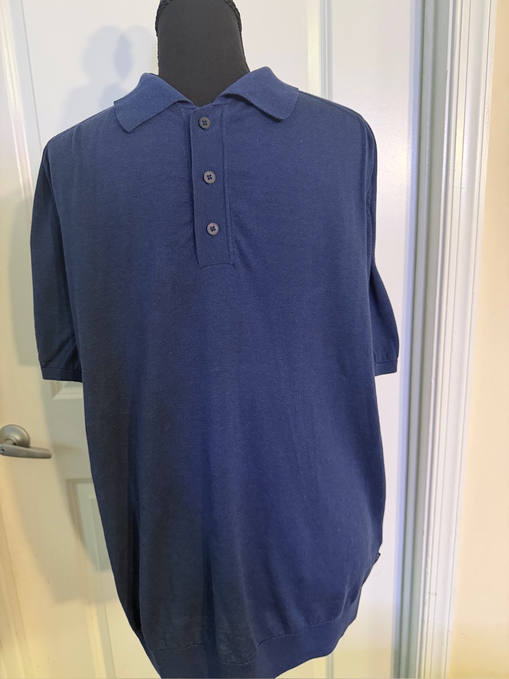 Hugo Boss Men's Dark Blue Short-Sleeve Polo